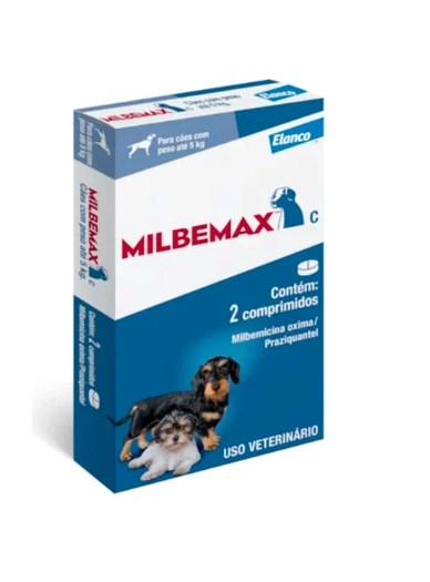 Milbemax até 5kg   (2,5/25mg)  