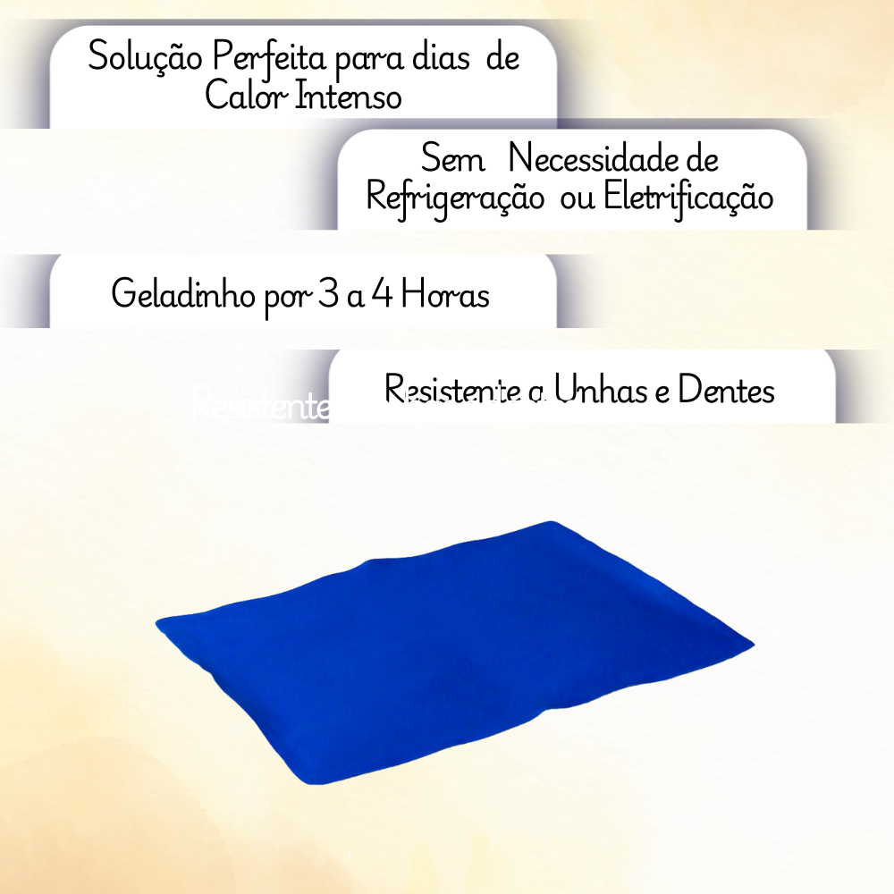 Tapete Gelado para Pets Pequeno - Conforto Refrescante | 40x30cm 