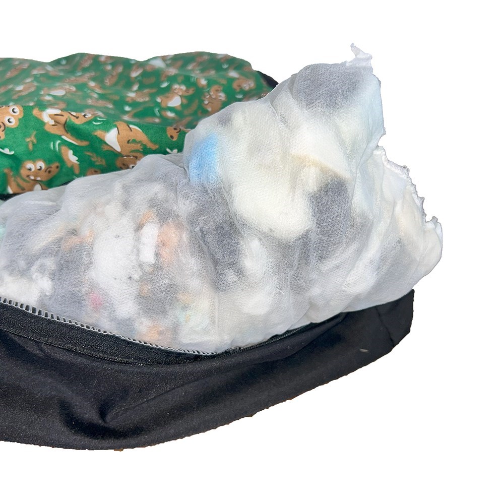 Cama Pet Media Impermeável Quadrada Verde Dino