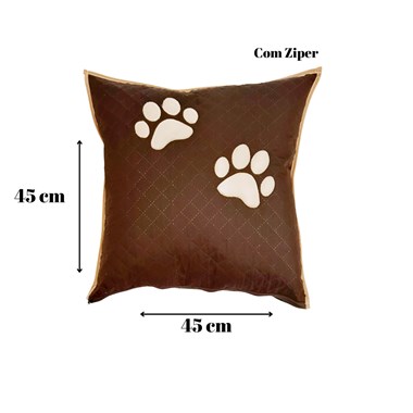 Almofada Decorativa Pet  Cheia Marrom 