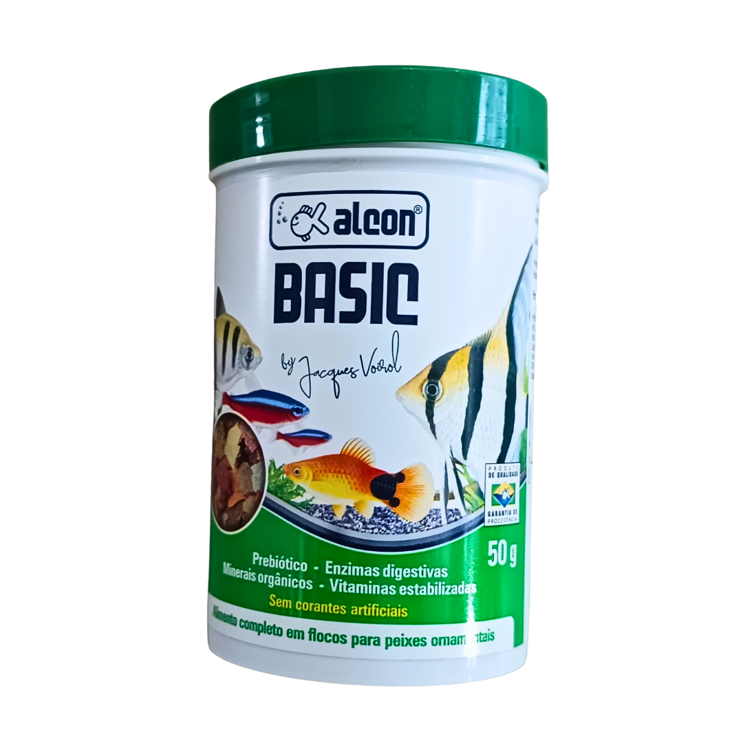 RAÇÃO ALCON BASIC FLOCOS 50G PARA PEIXES ORNAMENTAIS