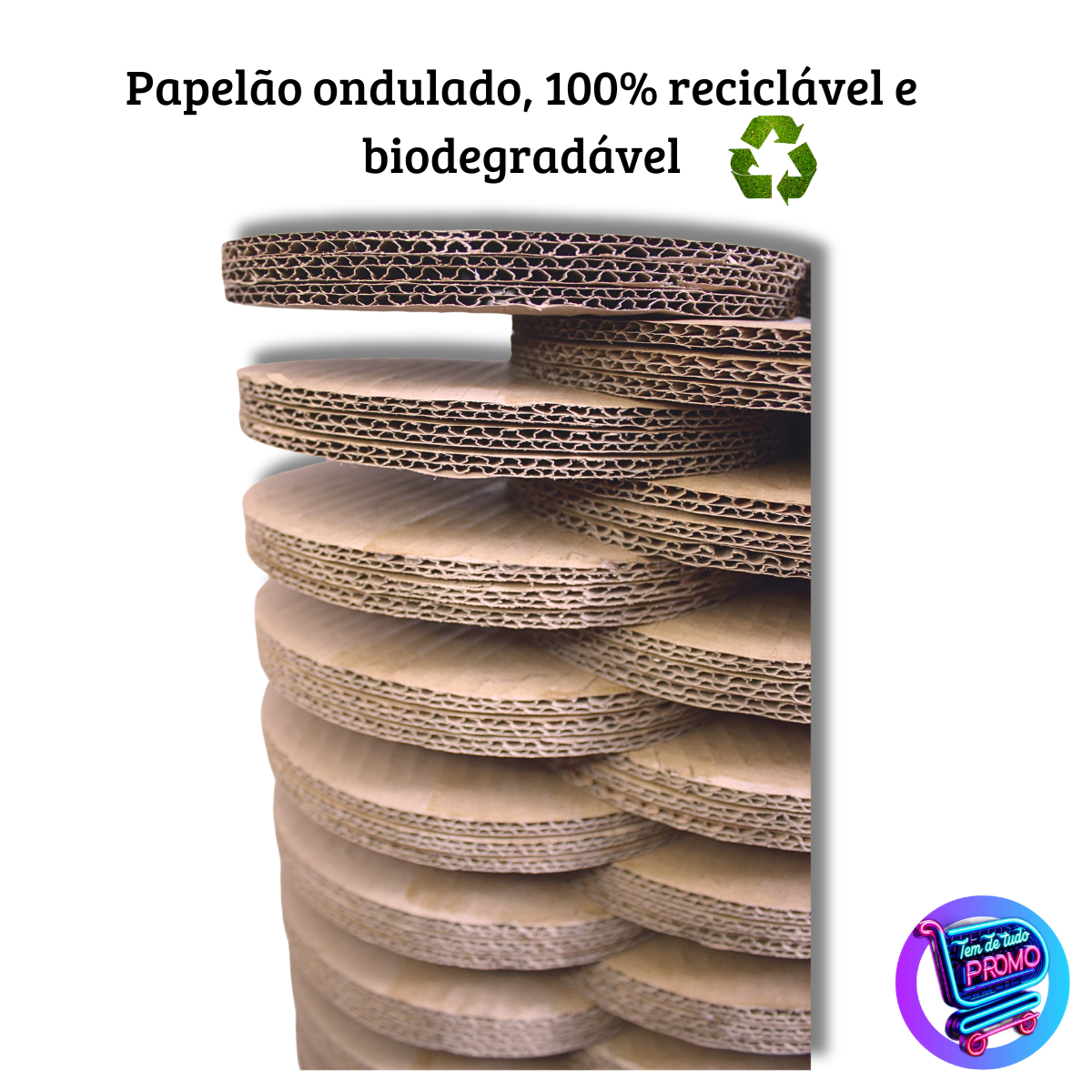 Arranhador Para Gatos Camadas Divertida Papelão Reciclável e Biodegradável 