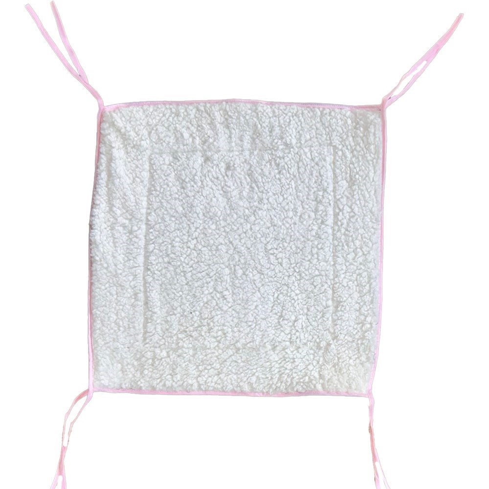 Cama Suspensa paa Gatos Impermeável para Cadeiras e Poltronas Durável Macia Palha e Rosa