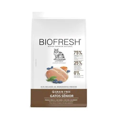Ração Biofresh Gatos Sênior Frango 7,5kg