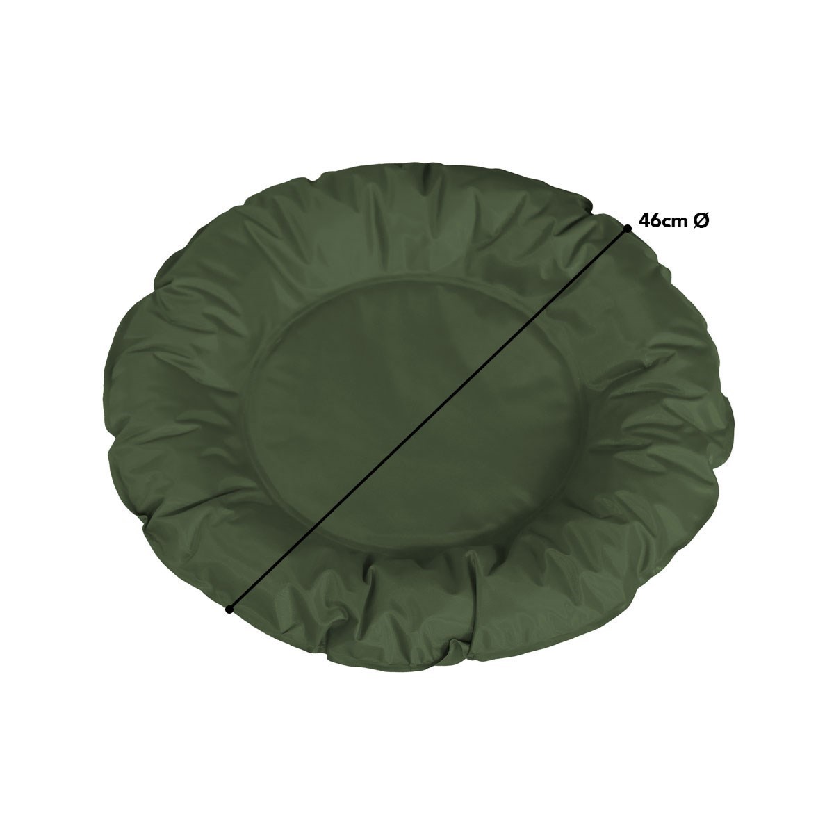 Tapete Gelado Redondo para Pets Verde Médio -  Impermeável e Refrescante para Dias Quentes para Pets