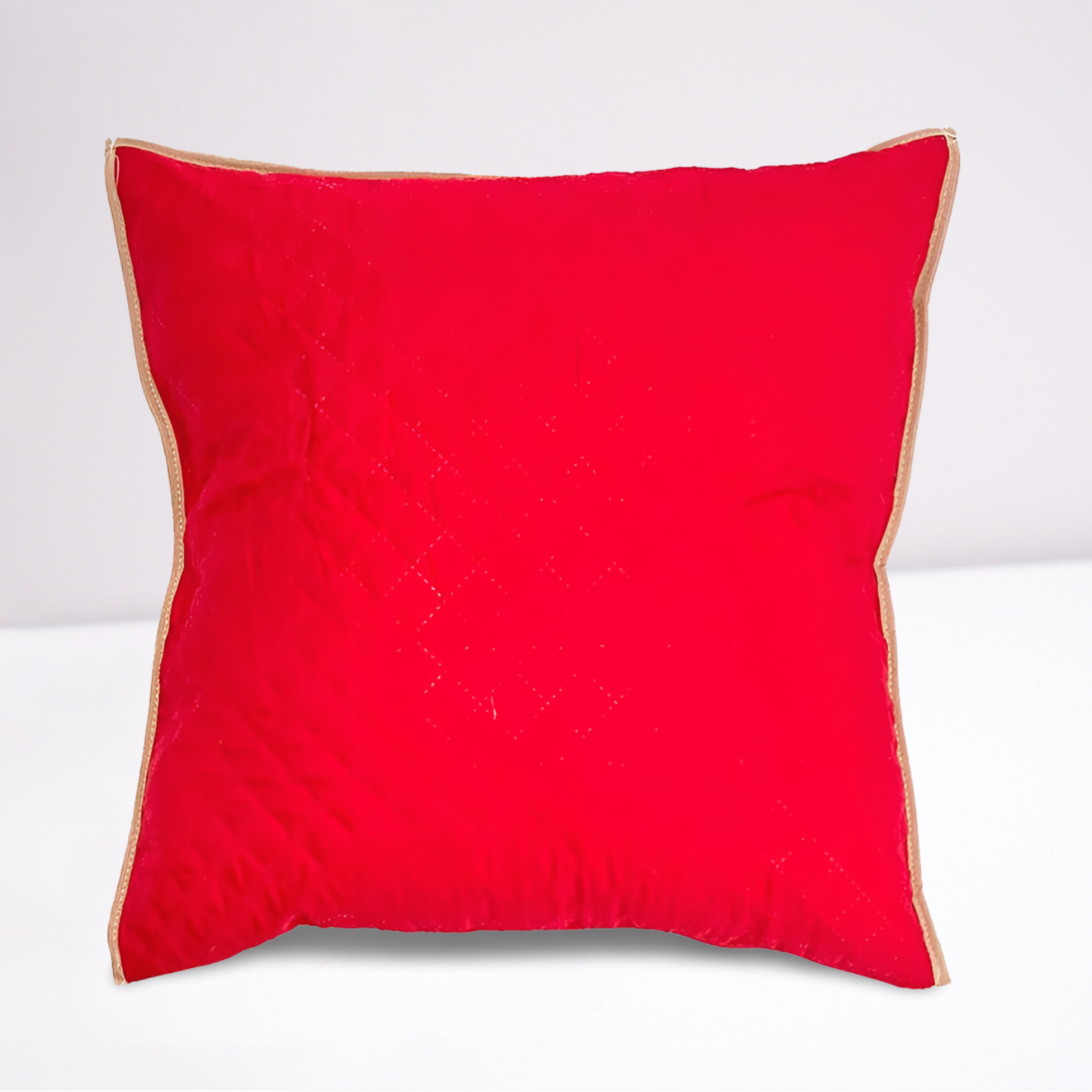 Kit 3 Peças Peseira e  Almofada Cheia Impermeável para Pet Vermelho Cama de Casal