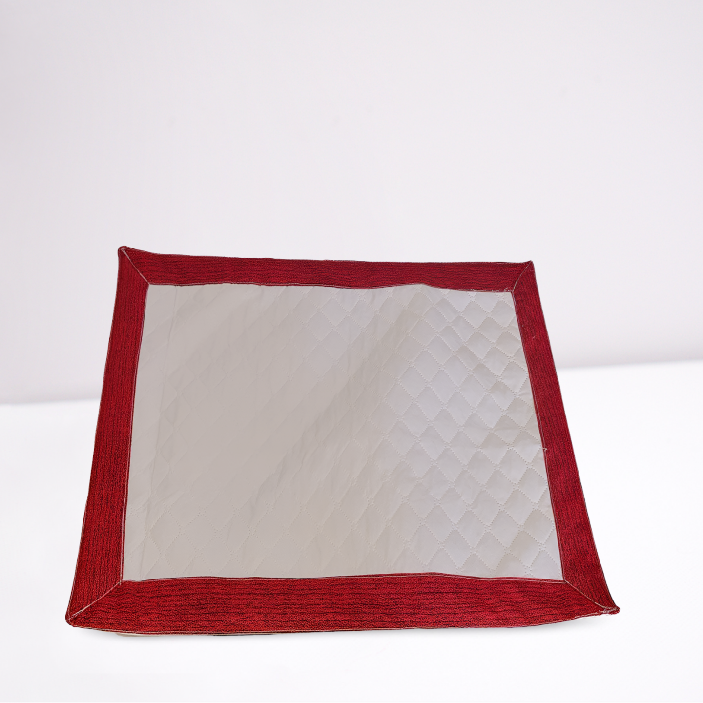 Tapete Higiênico Impermeavel Pequeno Branco Vermelho 