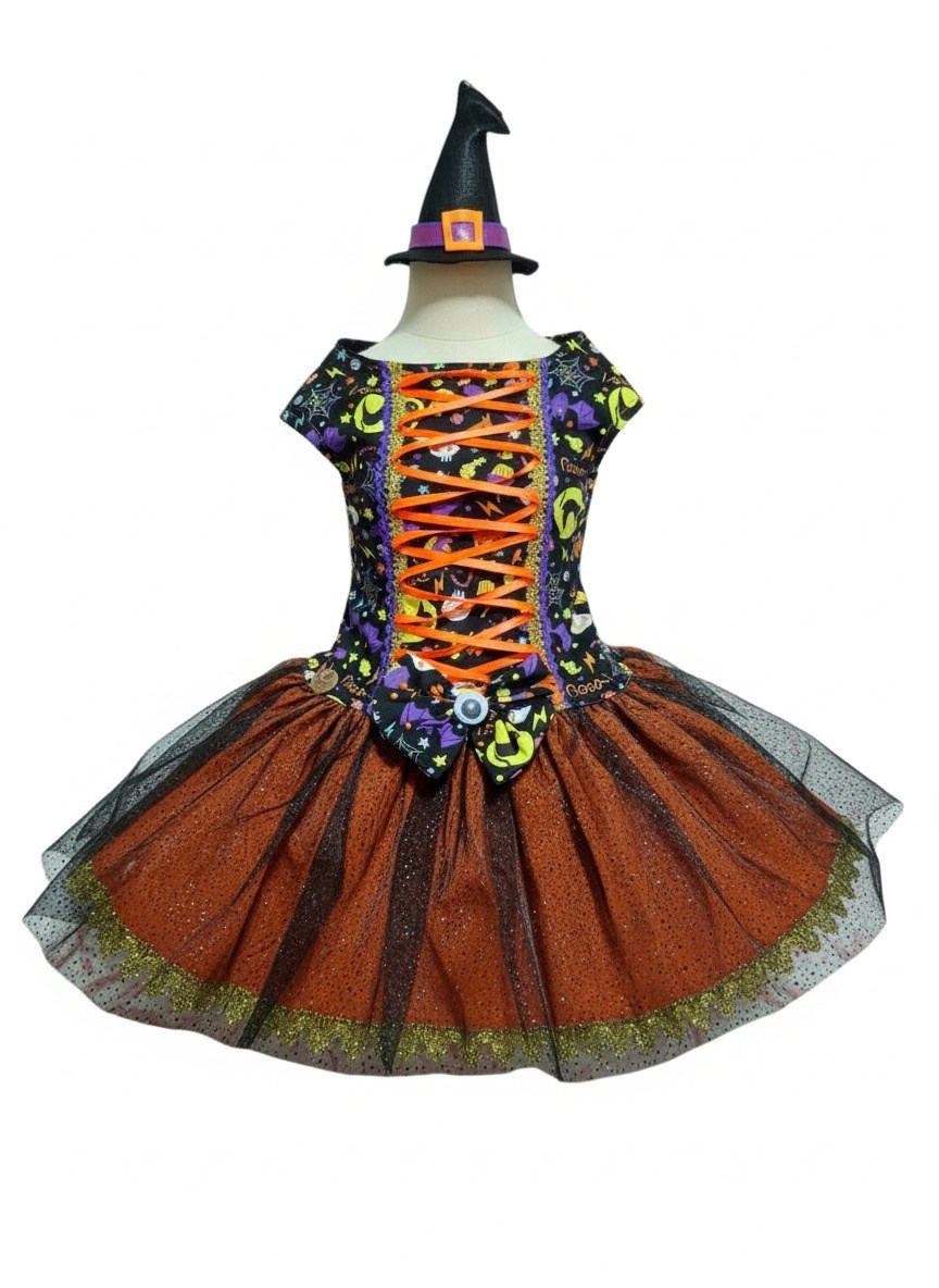 Vestido Halloween tamanho G Porte Grande