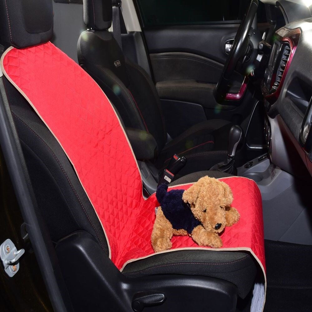 Kit 3 Peças Completo de Capas Para Bancos de Carros Impermeáveis Universal Dianteiro e Traseiro Vermelho