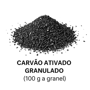 CARVÃO ATIVADO GRANULADO 100 G ( A GRANEL ) PARA AQUÁRIOS