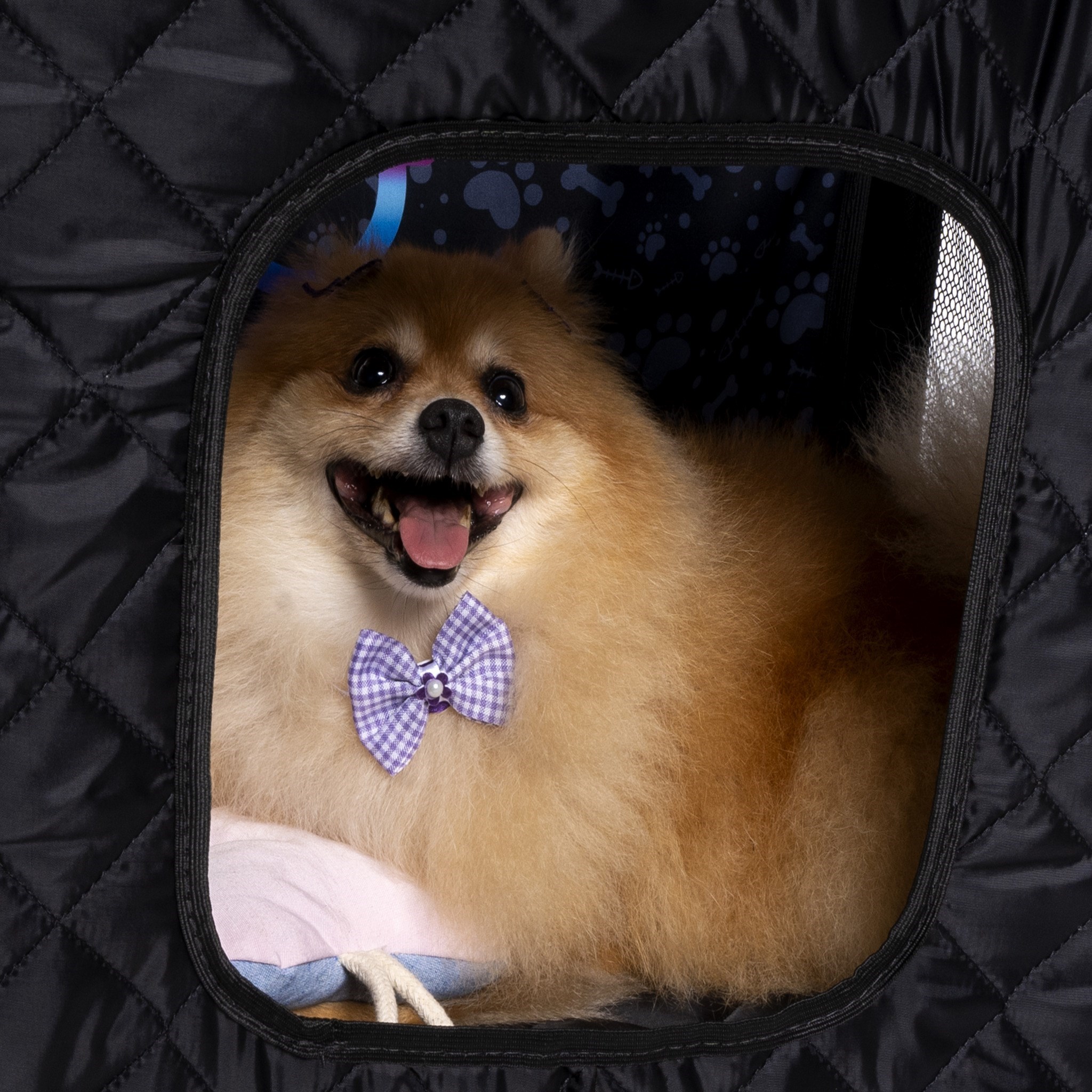 Casinha / Berço Portátil com rodízios "Pet Dorm" - Pequeno Porte