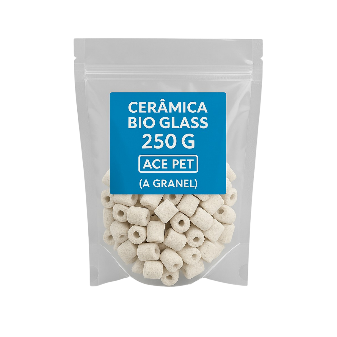 CERÂMICA BIO GLASS 250 G ACE PET ( A GRANEL )