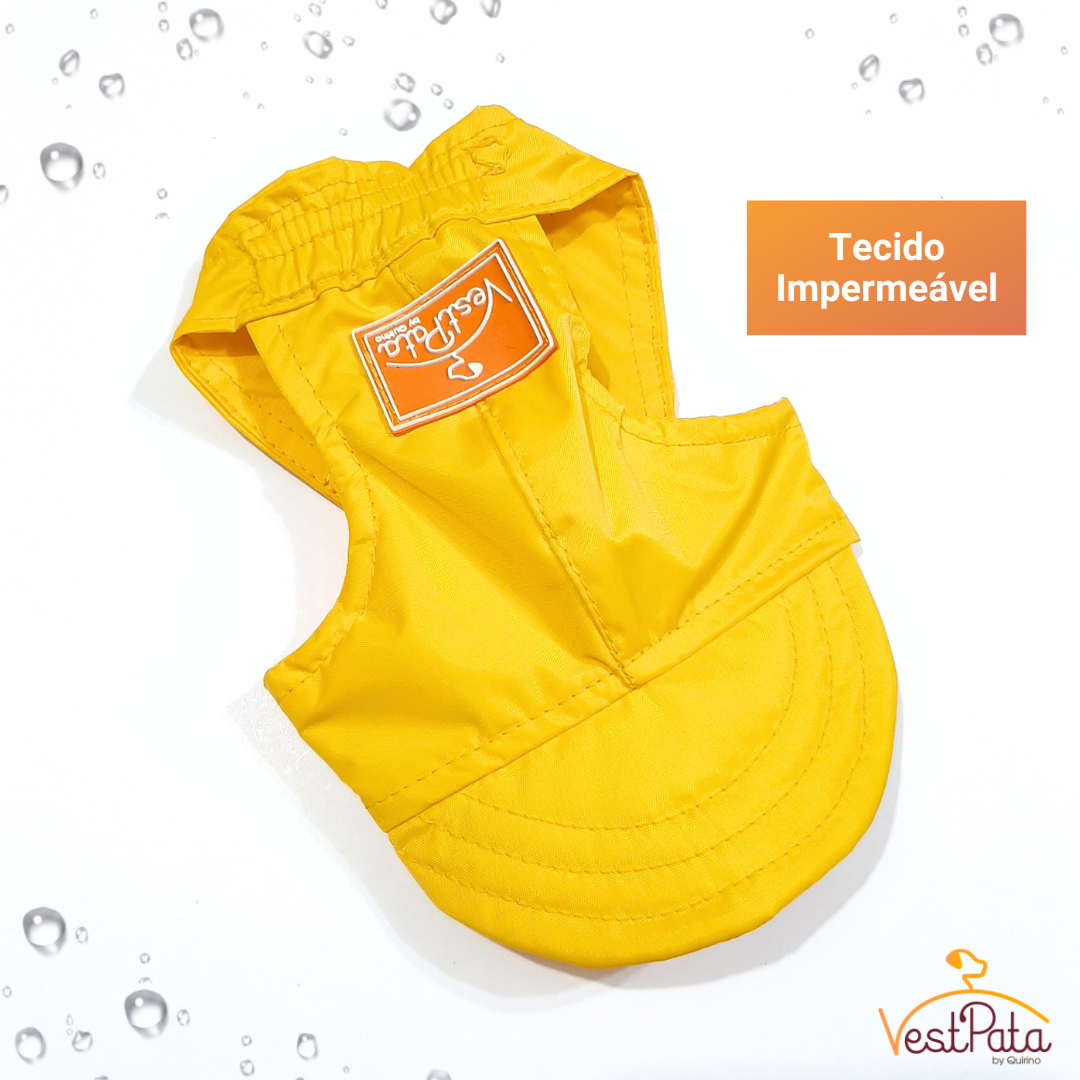 Boné Pet A Prova D'agua Impermeável Para Piscina Mar Amarelo