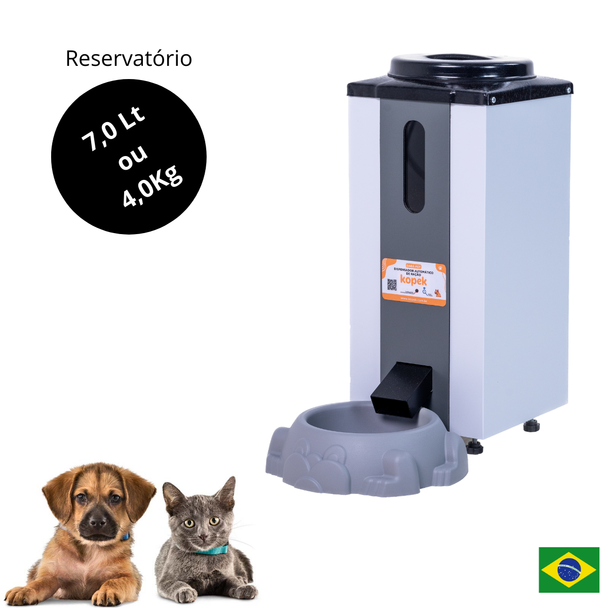 Alimentador Inteligente para Cães e Gatos - 7,0 Litros 110v