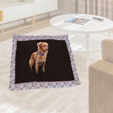 Tapete Higiênico Impermeável para Pets|Médio  Escuro  Rosa Laica Reutilizável