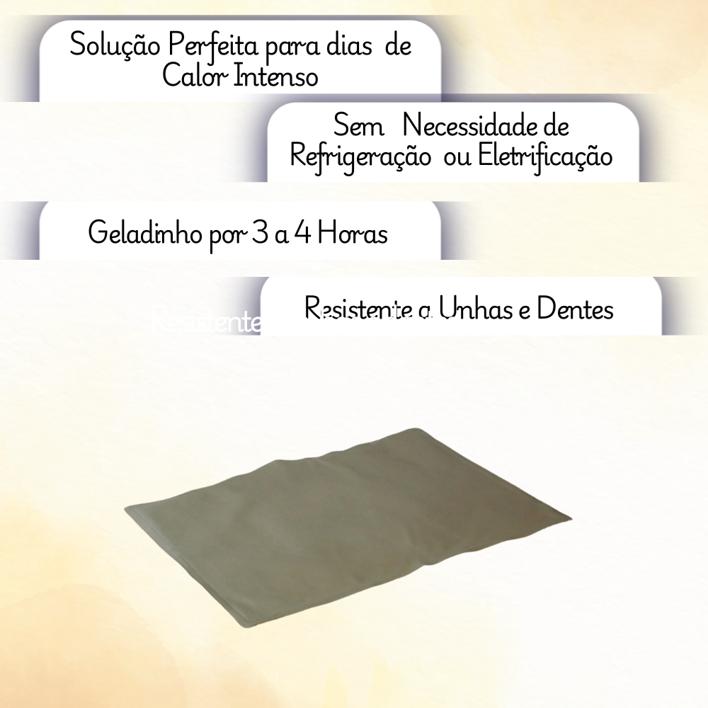 Tapete Gelado para Pets Grande - Conforto Refrescante | 66x50cm 