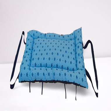 Colchonete  e Bolsa 2 em 1 Impermeável para Pet  Azul Pequeno Retangular