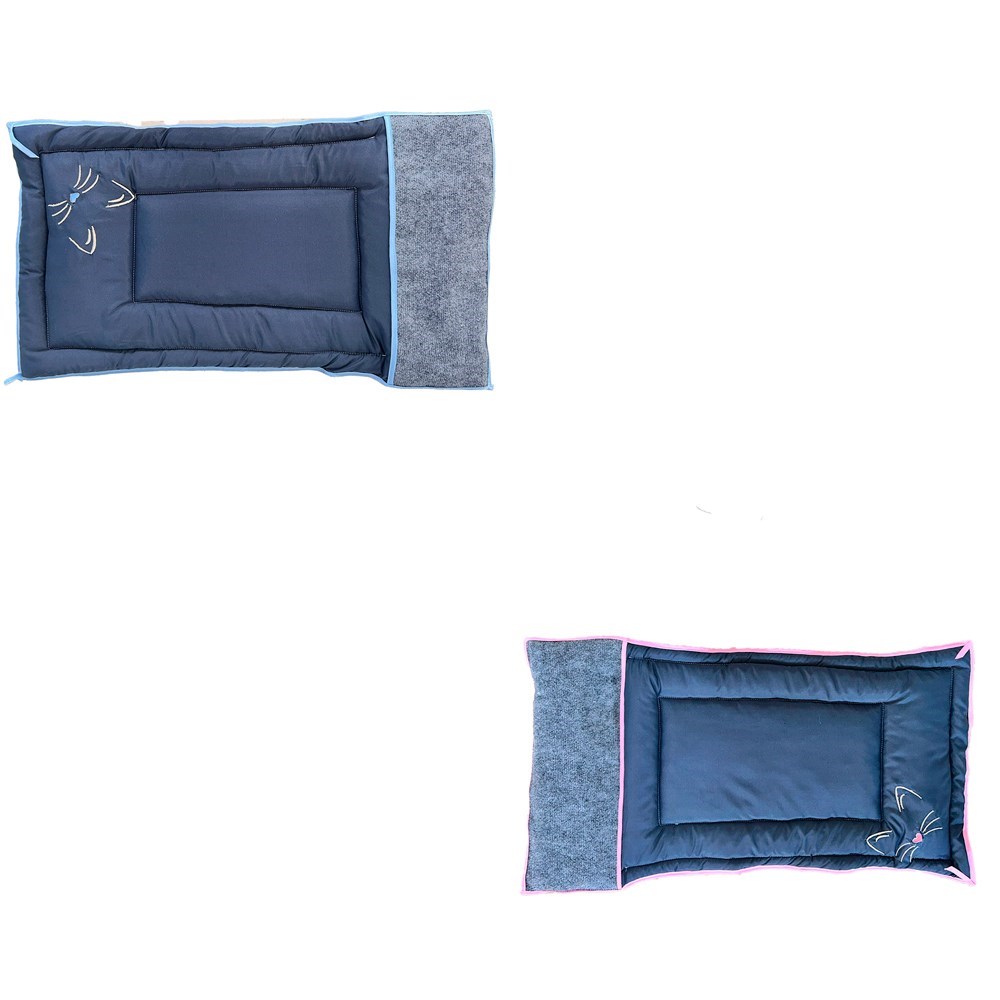 Colchonete Tapete Pet para Gatos Zoe Médio com Arranhador Rosa 