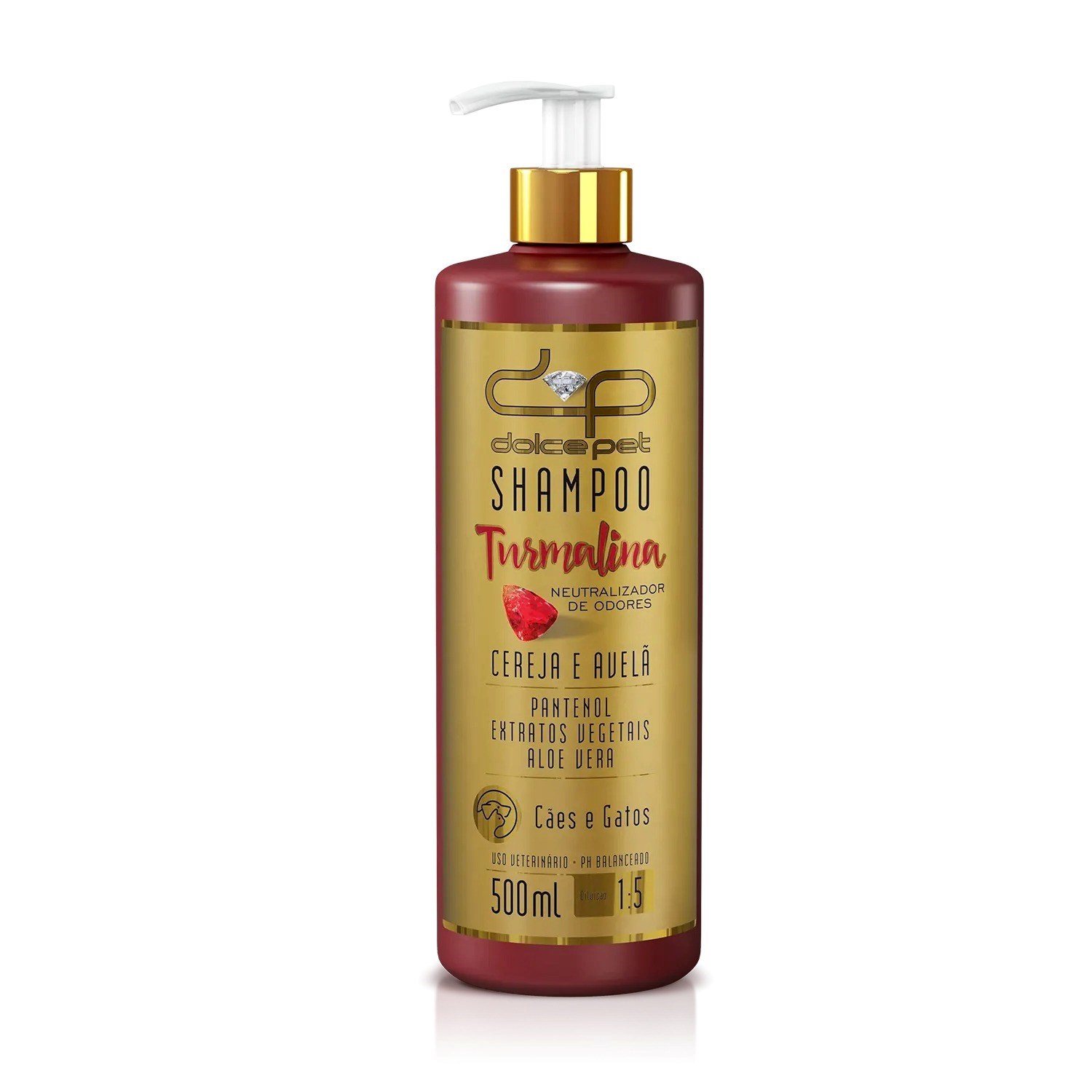 Shampoo Neutralizador de Odores Dolce Pet Turmalina 500ml