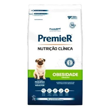 Ração Premier Nutrição Clínica Obesidade Cão Adulto Raças Pequenas 2kg