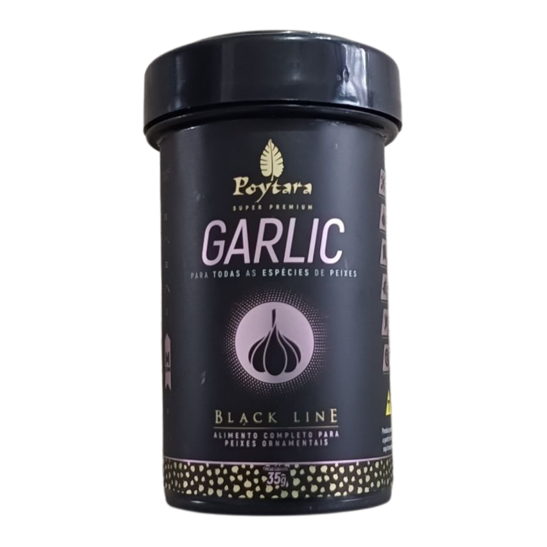 RAÇÃO POYTARA GARLIC BLACK LINE 35 G