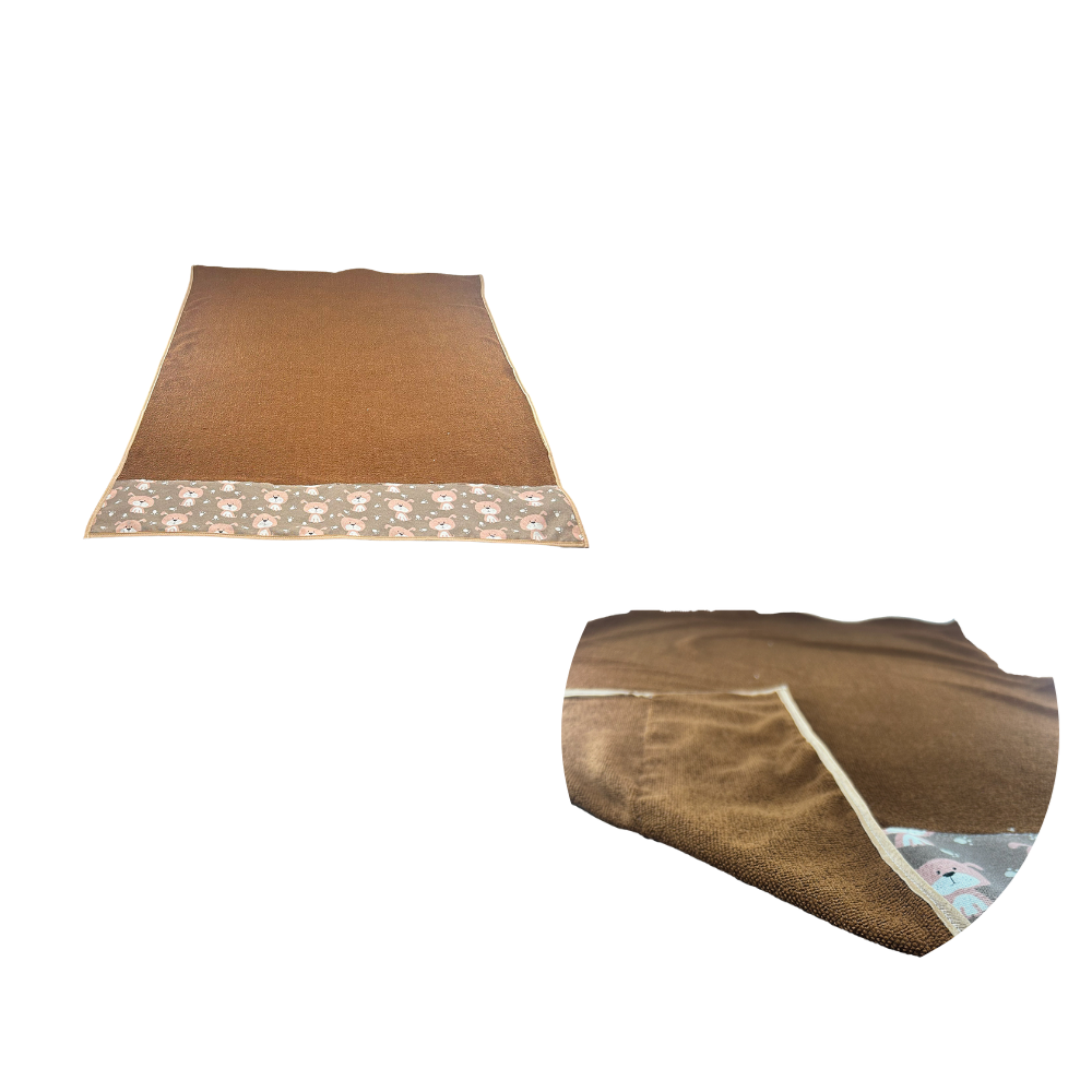 Toalha de Banho Pet Alta Absorção Seca Rápido Marrom