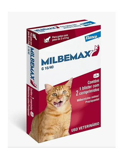 Milbemax Gatos 2kg á 8kg 2 Comprimidos   