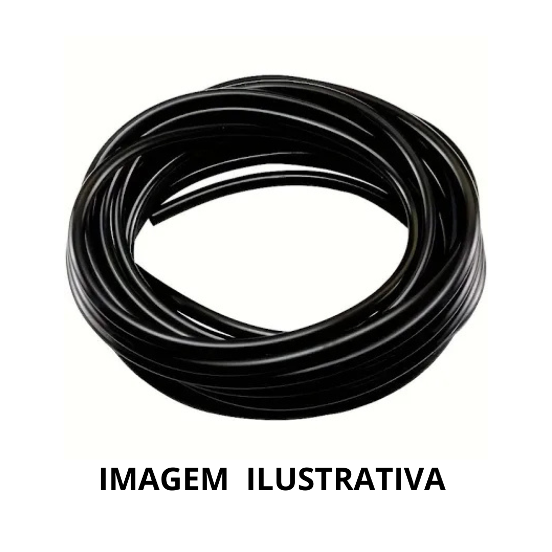 MANGUEIRA DE AR PRETA 4MM PARA AQUÁRIOS - 1 METRO