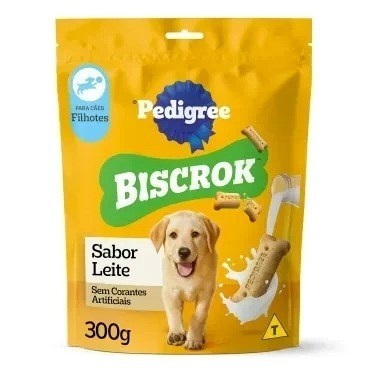 Biscoito Pedigree Biscrok para Cão Filhote Leite 300g