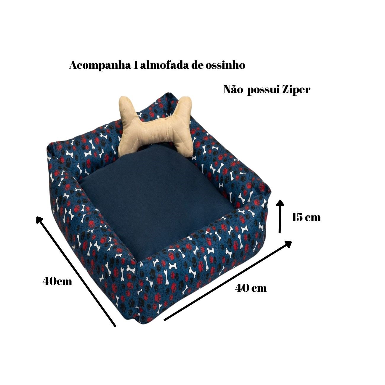 Cama Simples Pequena para Cães e Gatos Pop Azul