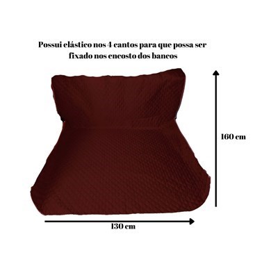 Capa Protetora Impermeável para Porta-Malas Veicular - Grande Universal , Marrom 