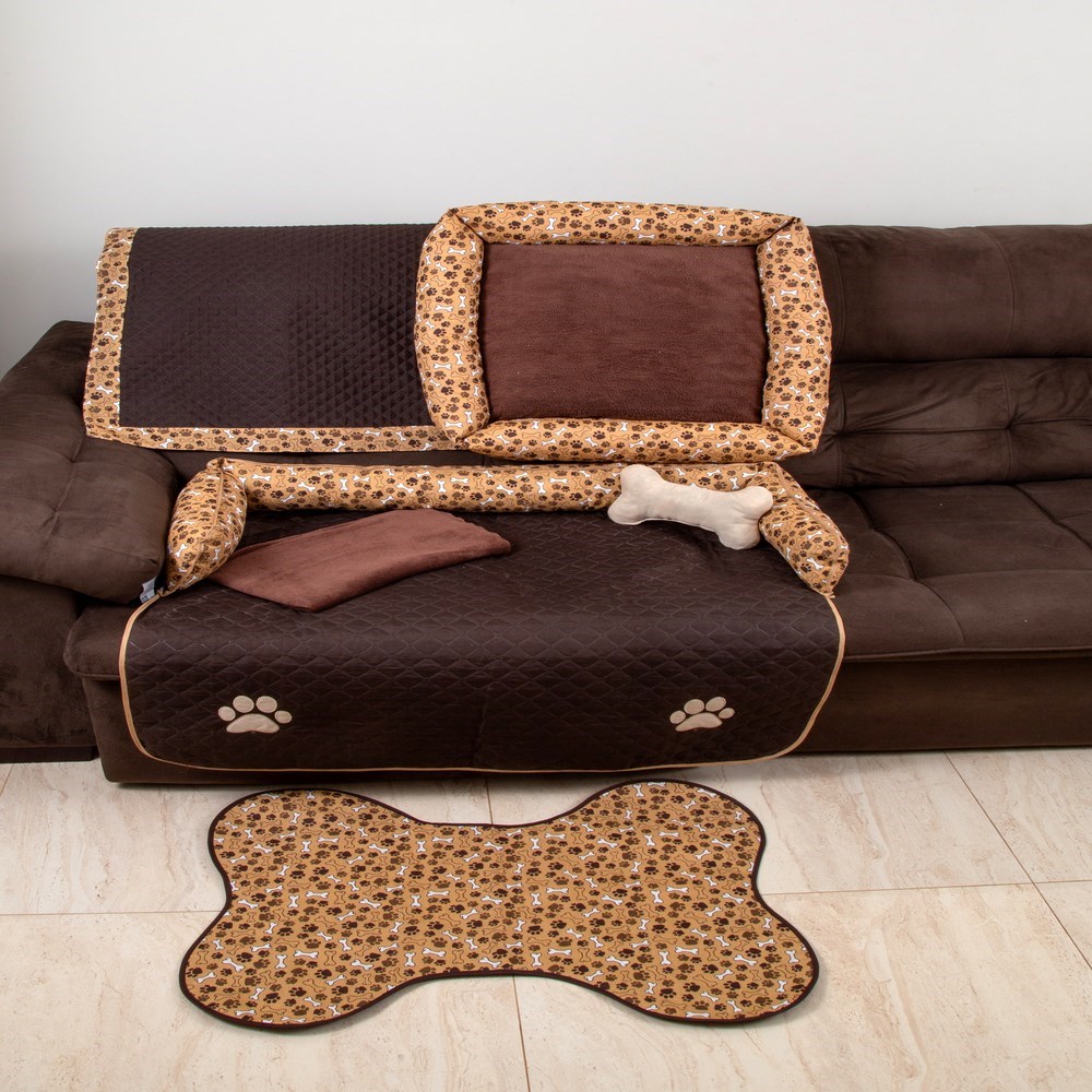 kit Enxoval Pet Completo Grande com 6 Peças - Marrom