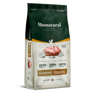 Bionatural Prime Super Premium Gatos Castrado Frango 7,5kg