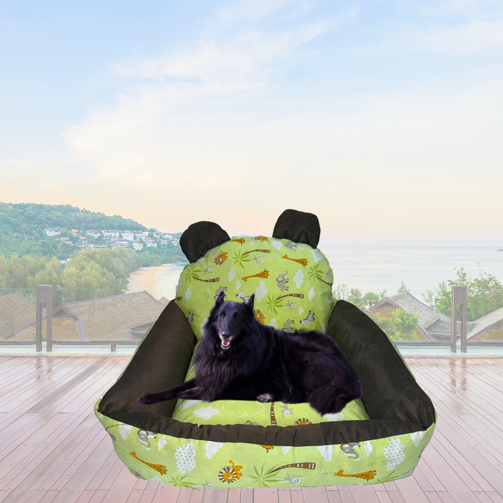Cama Pet Impermeável Nina Verde – O Berço de Conforto Para Seu Melhor Amigo!