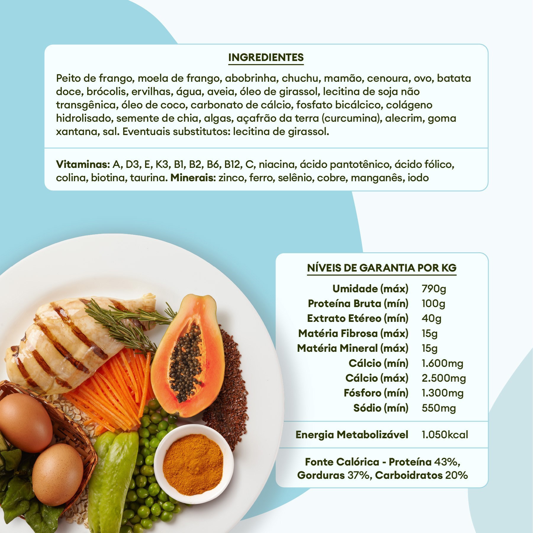 Alimentação Natural Pet Delícia Sênior Gato 320g