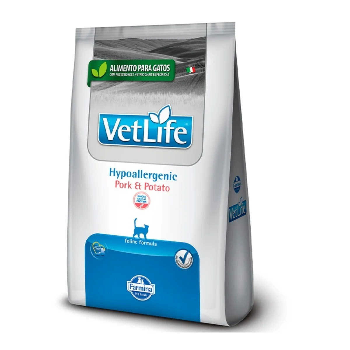 Ração Vet Life Natural Gatos Adultos Hypoallergenic Porco e Batata 2 kg