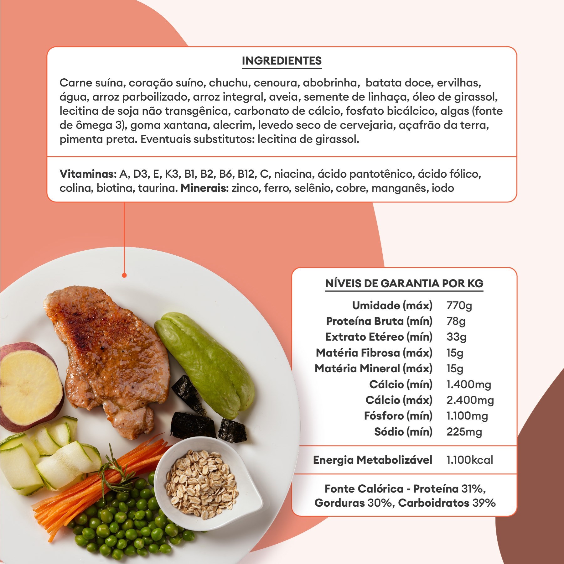 Alimentação Natural Pet Delícia Carreteiro Suíno para Cães 320g