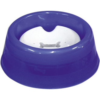 Bebedouro com boia para cães com pelos longos -  Azul