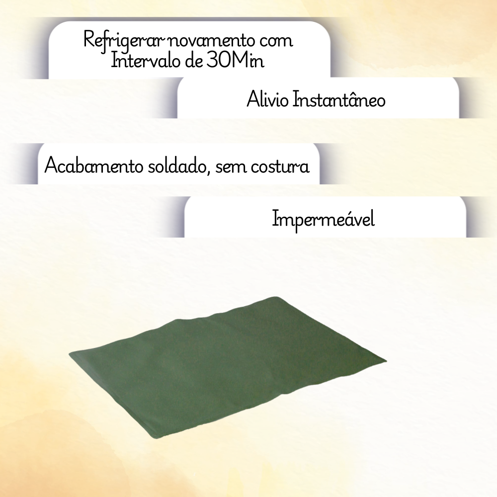 Tapete Gelado para Pets Médio - Conforto Refrescante | 50x40cm 