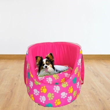 Bolsa Cama Pet 2 em 1 Impermeável para Transporte  Pink