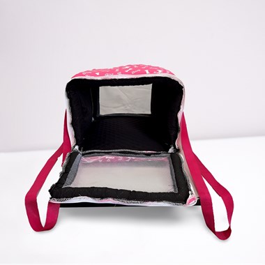 Bolsa Impermeável para Transporte de Pets - Ideal para Viagens de Avião e Carro - Cor Pink