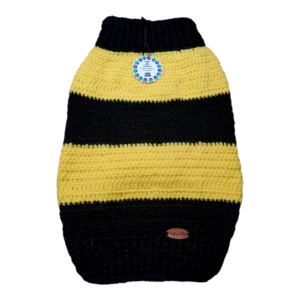 Suéter Estilo Abelhinha – Conforto e Estilo para Seu Pet!
