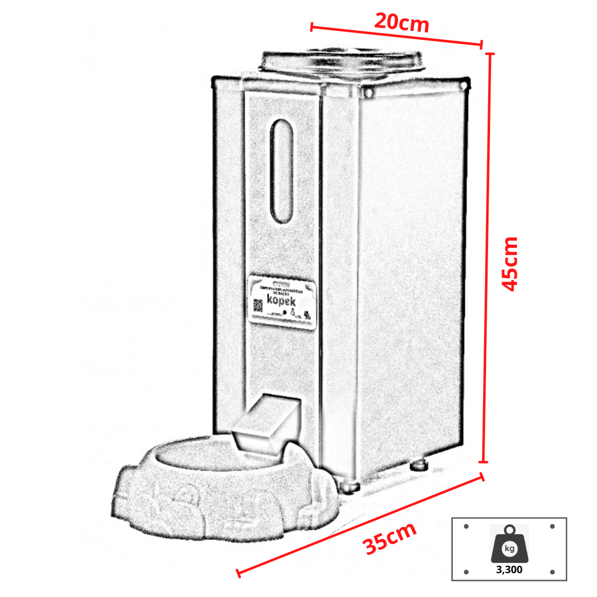 Alimentador Inteligente para Cães e Gatos - 7,0 Litros 220v