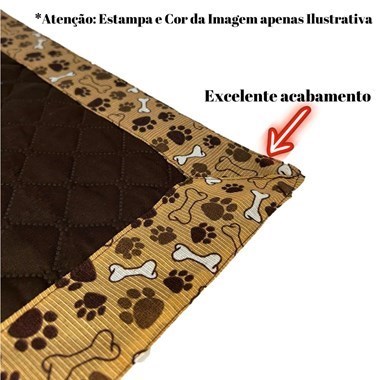 Tapete Higiênico Pet Impermeável Médio Reutilizável - Avelã 