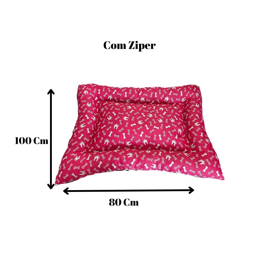 Colchonete Pet Grande Impermeável Retangular  Vermelho