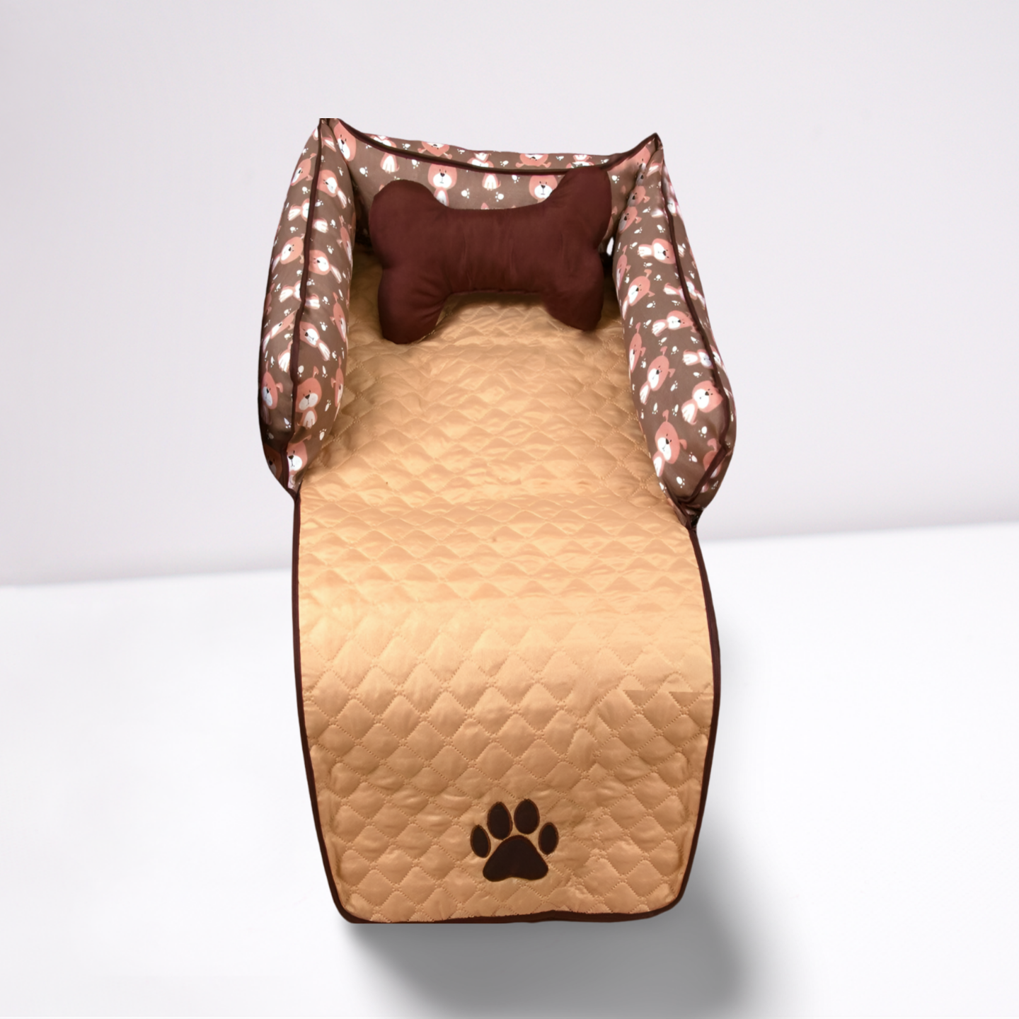 Kit Enxoval Completo para Pets Pequenos - 6 Peças em Avelã