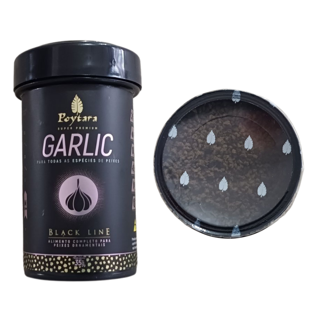 RAÇÃO POYTARA GARLIC BLACK LINE 35 G