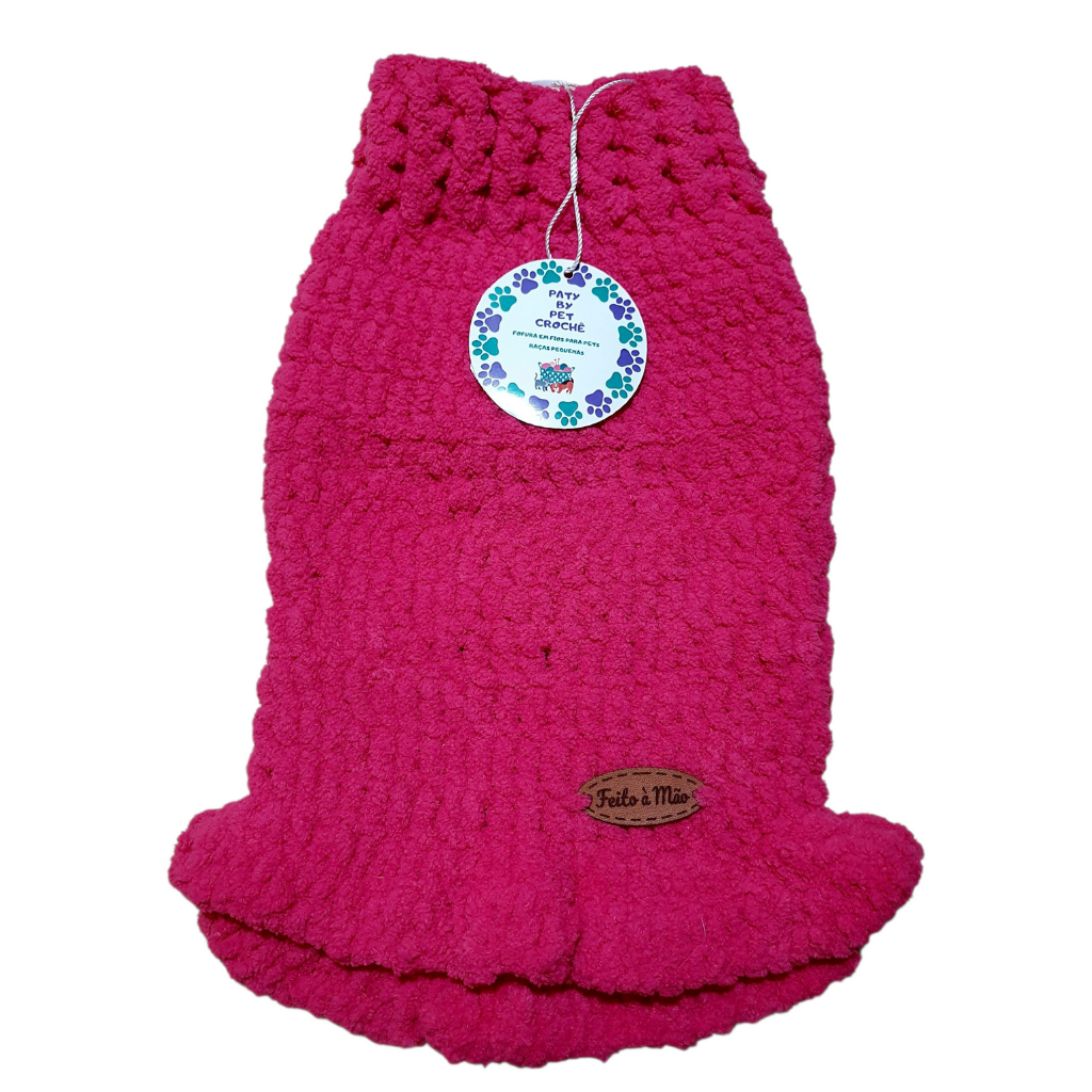 Vestido Rosa Quentinho – Elegância e Conforto para Seu Pet!
