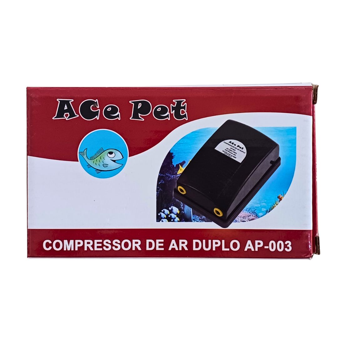 COMPRESSOR AP-003 2 SAÍDAS110 V 5 W 2,5 L/M