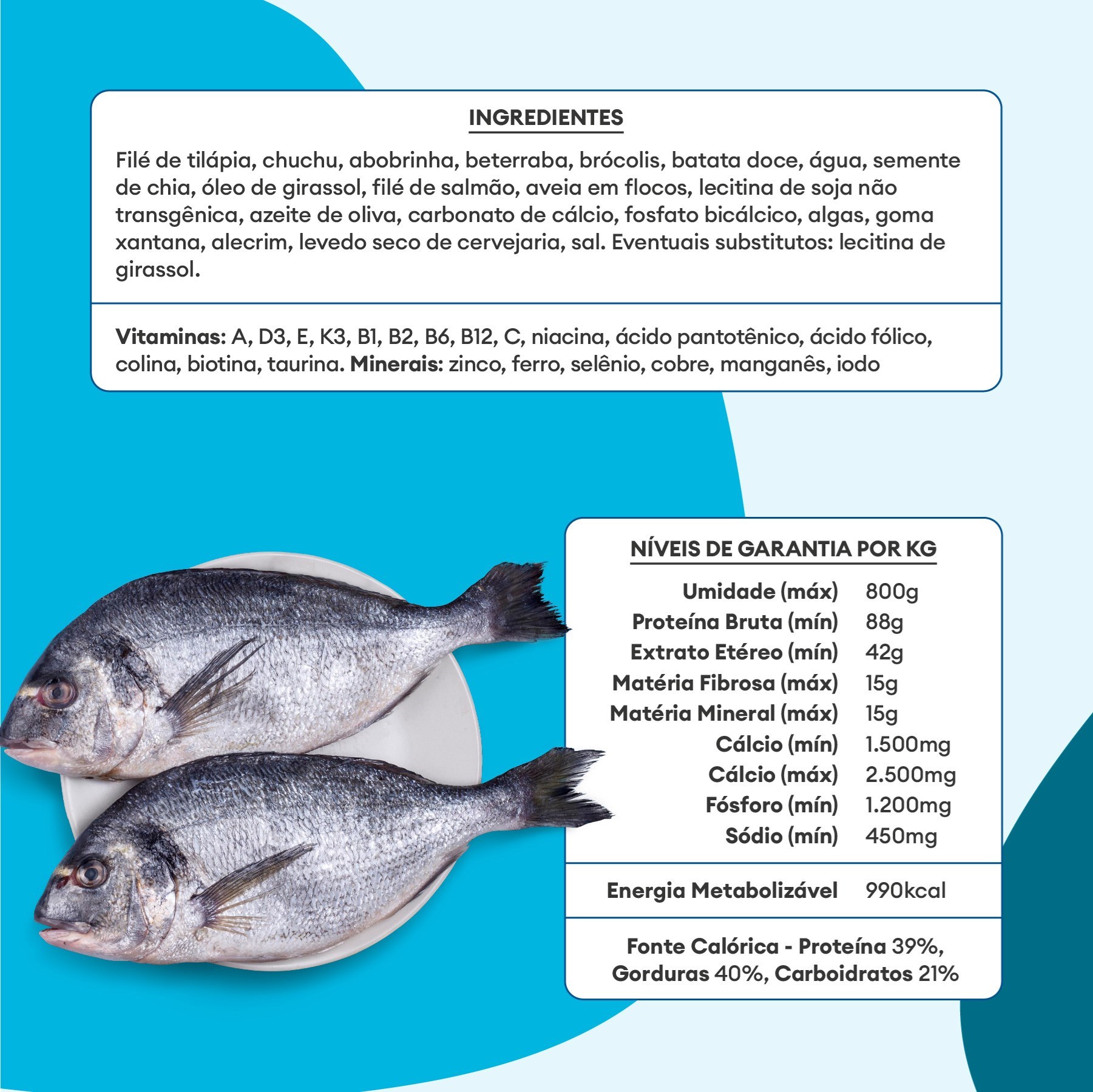 Alimentação Natural Pet Delícia Filé de Peixe para Gatos 320g